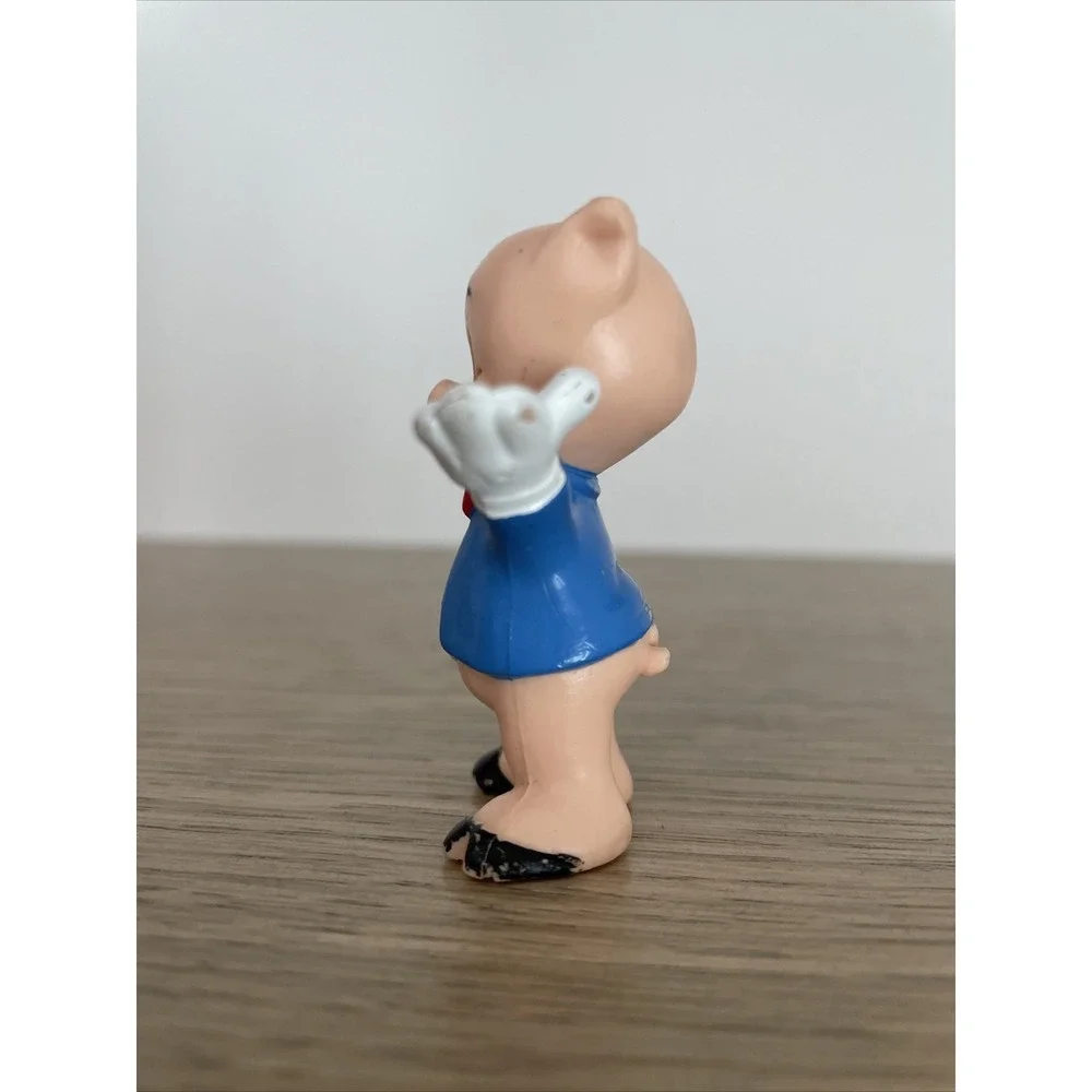 Vintage Porky Pig PVC Figure 1990 Looney Tunes Applause Cake Topper
